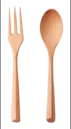 Cucharero De Madera Y Juego De Horquilla Utensilios De Cocin