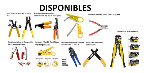 Imagen 8 de 9 de Ponchadora Hexagonal, Crimping Para Bnc, Tipo 'f', Tnc Y N