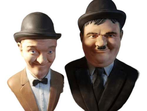 Figuras De Colección Laurel & Hardy Busto ( Ver Descripción)