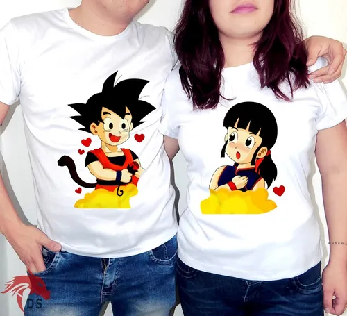 Playeras Para Pareja Alfa Nuevas Blancas Dragon Ball | Envío