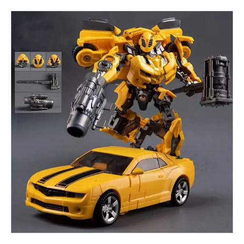 Transformers Bumblebee Chevrolet Camaro Deformable Miniatura Color Amarillo