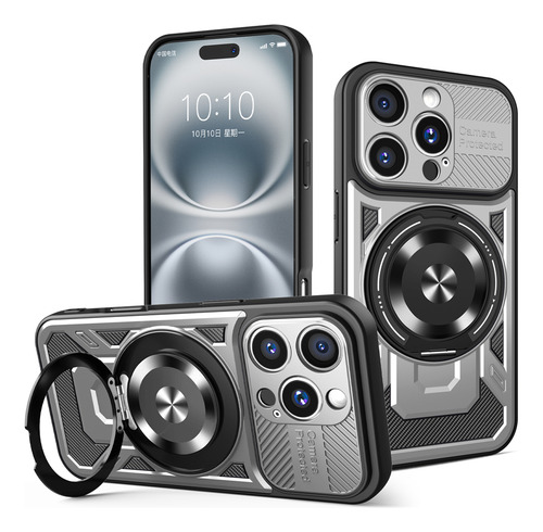 Funda Para Teléfono De La Serie Xiaomi, Funda Con Soporte De Anillo Giratorio Y Funda Anticaída Compatible Con Carga Inalámbrica