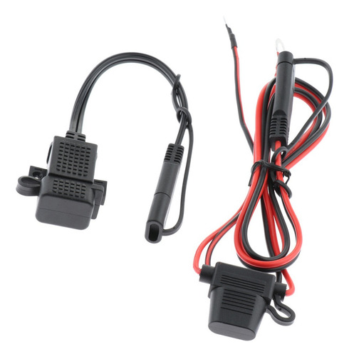 Motocicleta Impermeable Cable Usb Adaptador Cargador Kit