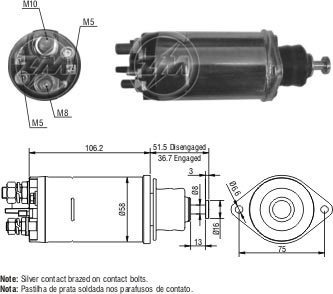 Imagen 1 de 5 de Solenoide O Automatico John Deere 28mt 24v Zm 812
