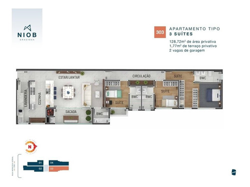 Imagem 11 de 30 de Cobertura Com 3 Dormitórios À Venda Com 3791.81m² Por R$ 1.466.440,00 No Bairro Hugo Lange - Curitiba / Pr - Niob Graciosa - 921951