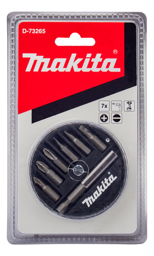 Jogo De Bits De 25 Mm Com 7 Peças D-73271 Makita