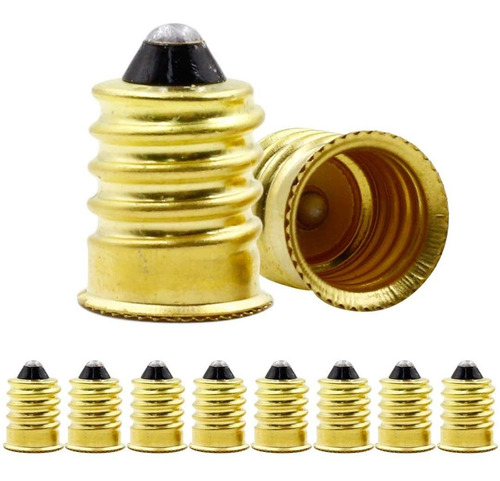 Adaptador De Lámpara Convertidor De Touhia Oro E14 E12 Una (