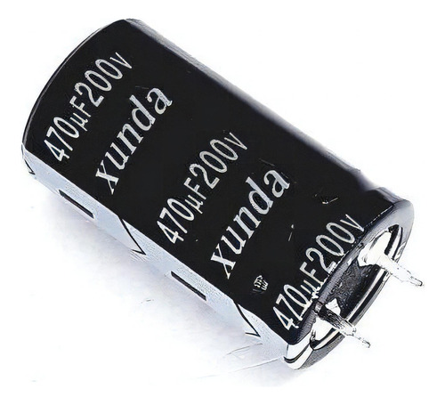 5 Peças Capacitor Eletrolítico Xunda 470uf X 200 V 105