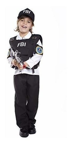 Disfraz De Fbi Para Niños Federal Agente Vestido Para ...