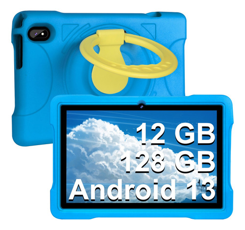 Tablet Para Niños Aocwei X700 10.1" 12+128gb Con Funda azul
