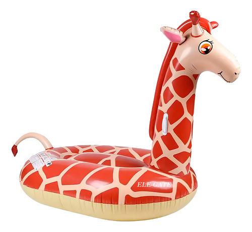 Inflable dona piscina diseño jirafa gigante camastro ligero anillo natación Ele-Gate ALB.02