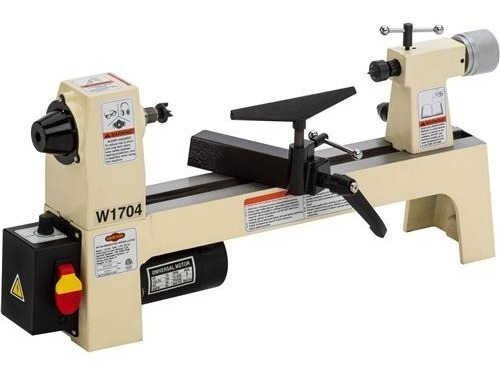 Imagen 2 de 6 de Torno De Banco Para Madera 8x13 PuLG 1/3hp W1704 Carpintero