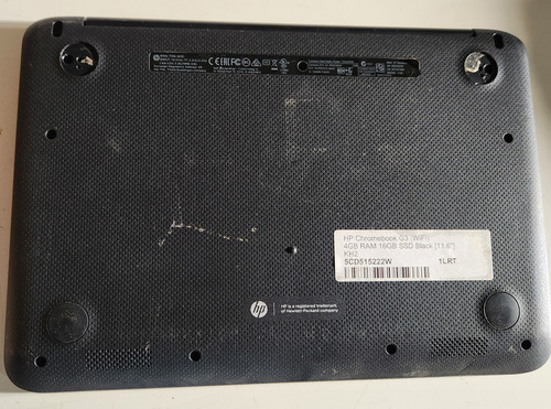 Laptop Hp Chromebook 11 G3! Para Piezas Leer Descripcion! Negro (Usado)