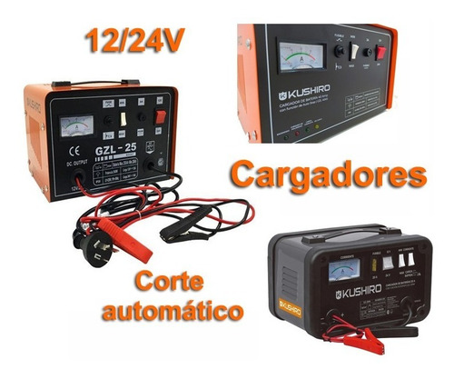 Cargador Bateria 12/24v Kushiro Automatico 25a Auto Moto