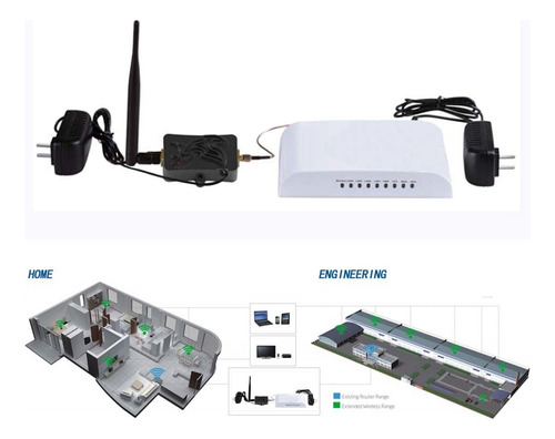4w 4000mw 802.11b/g/n Wifi Amplificador Inalámbrico Router 2