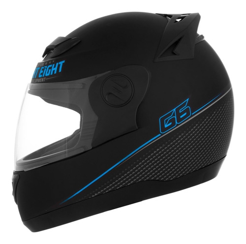 Capacete para moto  integral Pro Tork Evolution  G6 Limited Edition  preto e azul liberty 788 tamanho 60 