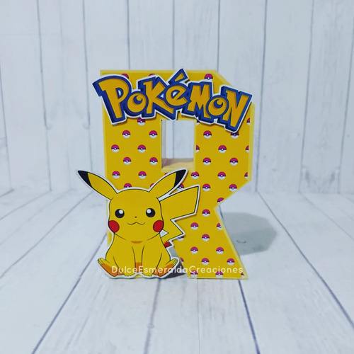 Letras 3d Pokémon Nena