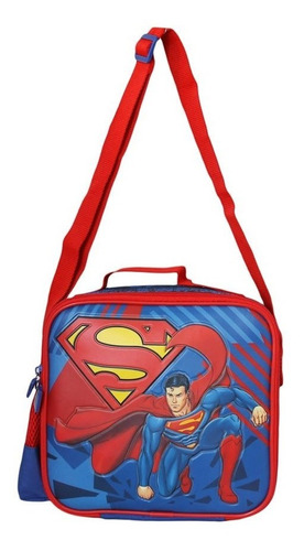 Lonchera Escolar Superman Original Bolso Niño Cuchitostore