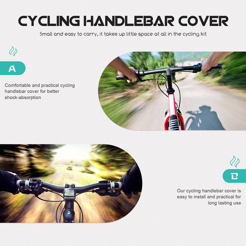 1 Par De Fundas Protectoras Portátiles Para Mangos De Bicicl
