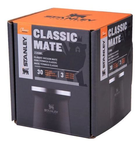 Mate 100% De Acero Negro - Stanley - Gtia De Por Vida Plan B