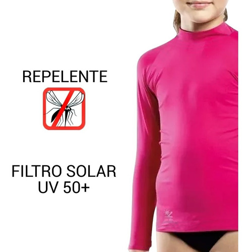 Camiseta Remera Lupo Para Niña Filtro Uv Repelente Mvd Sport