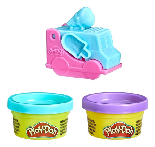 Play Doh Minicamiones De Comida Surtidos - Hasbro Color Celeste Y Rosa