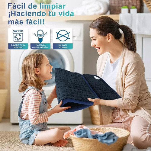 Almohadilla Térmica Cojín Eléctrico 10 Niveles Temperatura