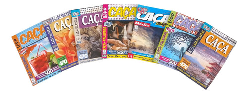 Kit Revistas Caça-palavras - C/7 Unidades Sem Repetições