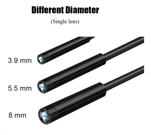 Cámara De Endoscopio De Mano,8mm 4,3 Pulgadas 5m Cable