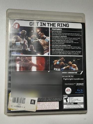 Ps3 - Fight Night Round 3 (juego Exc) (Usado)