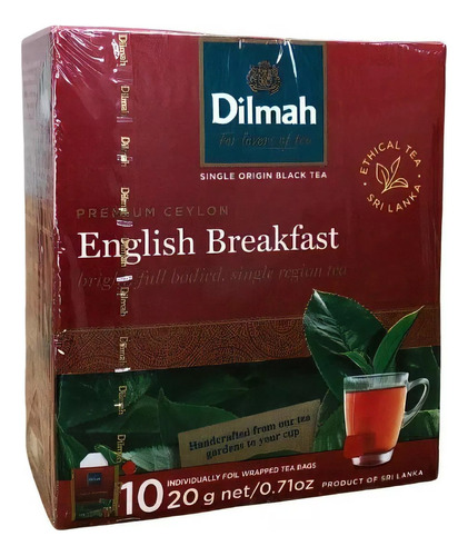 Pack X 3 Dilmah Te English Breakfast X 10 Saq