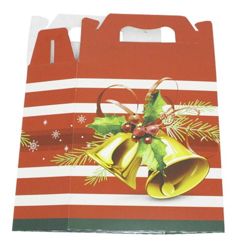10 Maletas Retangulares Montáveis De Natal - 15 X 18 Cm