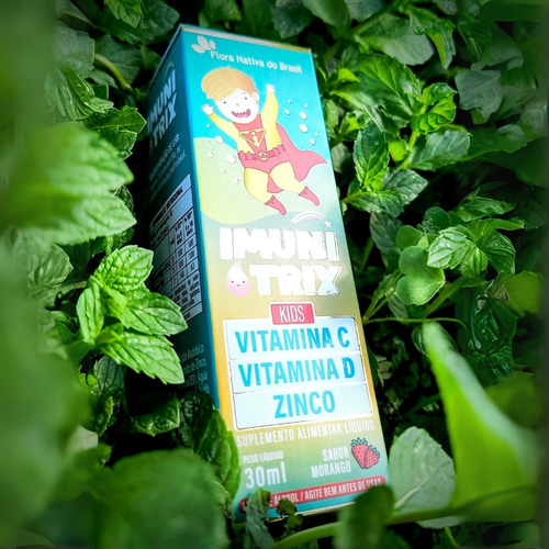 Imunitrix (vitamina C, Vitamina D, Zinco) 30ml Sabor Morango