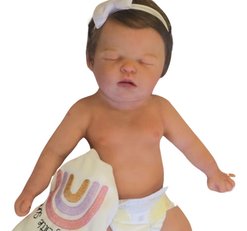 Bebê Reborn Silicone Sólido Molinha Mama E Faz Xixi , Banho