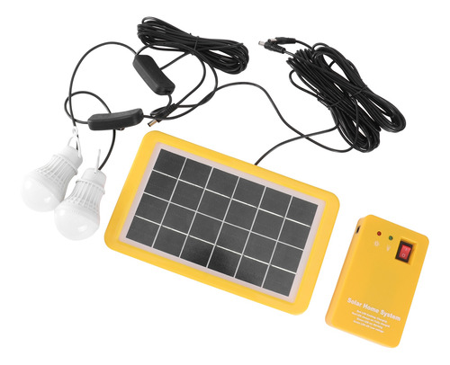 Al Aire Libre Portátil Solar Sistema Del Hogar Kit Dc Energí 