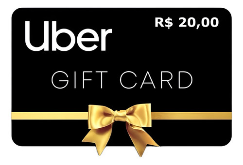 Uber Gift Card Cartão Presente R$ 20 Reais Digital