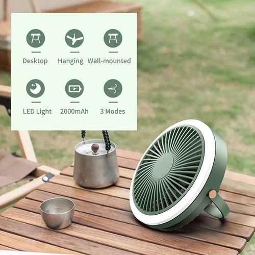 Imagen 5 de 9 de Ventilador De Techo Multifunción De Tres Velocidades 2000mah