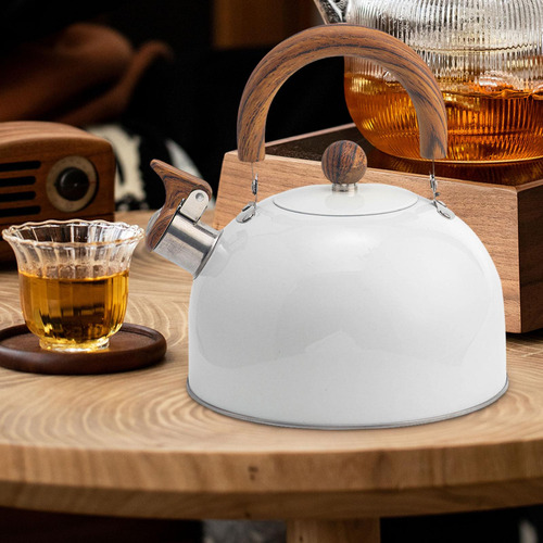 3l Stainless Steel Tea Pot For Stovetop Top Folding Handle