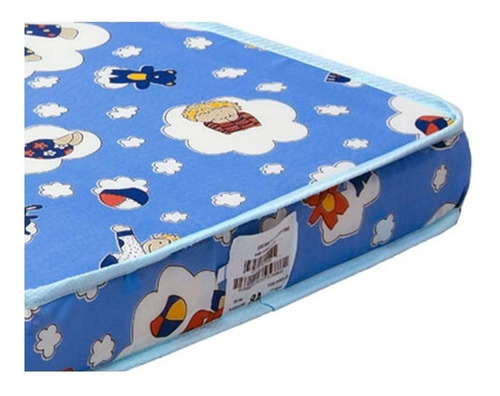 Colchão Baby Physical 60x130x10 Ortobom cor azul bebe