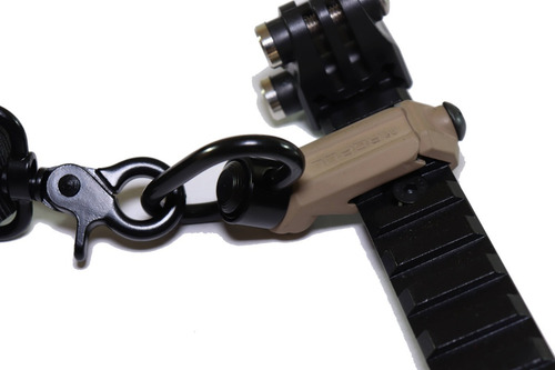 Anclaje Porta Fusil + Montura Giratoria / Airsoft Sling Color Tan