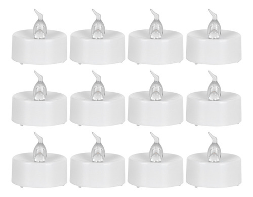 D Vela Eletrônica Inteligente Led Branco Quente, 12