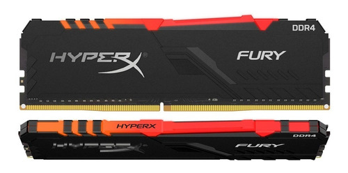 Imagen 6 de 6 de Memoria Ram Gamer 8gb Hyperx Fury Black Rgb Ddr4 3600 Dimm