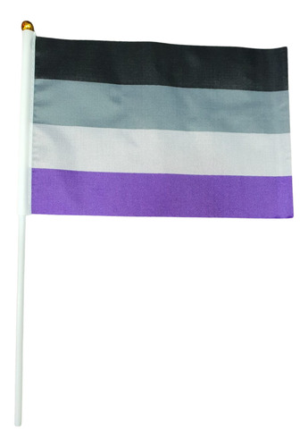 Bandeira Assexual14x20 Cm