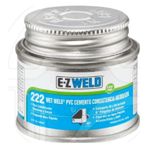 48 Latas Cemento E-z Weld 222 P/pvc Azul Medio Cuerpo 59ml