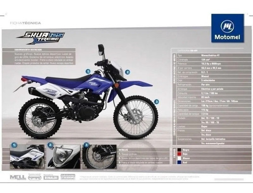 Imagen 15 de 15 de Motomel Skua 125 X-treme - Ahora 12/18 Crédito Dni!