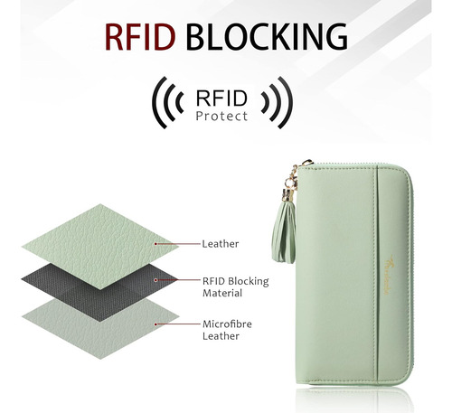 Cartera Travelambo P/ Mujer, Verde, De 18.7 Cm