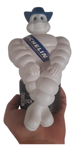 2x Muñeco Michelin Lujo Camion Mula Decorativo Plastico 21cm