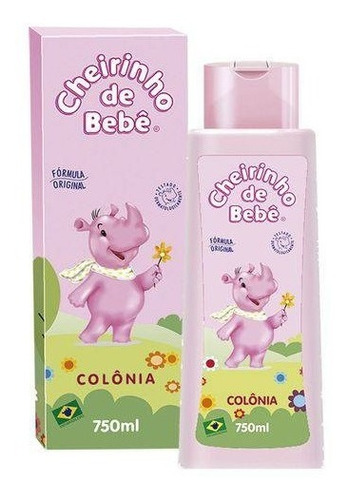 Colônia Cheirinho De Bebê Rosa - 750ml 