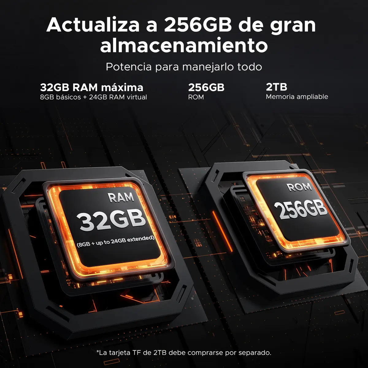 Doogee Fire 5 Ultra Celulares Android 15 Teléfono Resistente 6.6pulgada 13000mah 32gb Ram+256gb Rom Luces De Camping/48mp/nfc/doble Sim