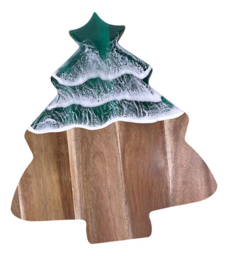 Tabla Para Servir Con Forma De De Navidad, Plato Para